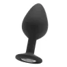 Ouch! Plug diamond Large – 7 x 3.5 cm Noir